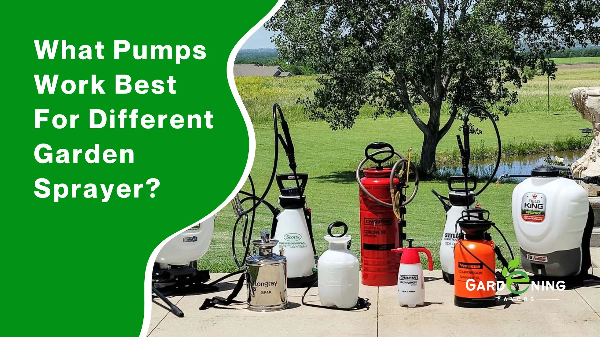 What Pumps Work Best For Different Garden Sprayer