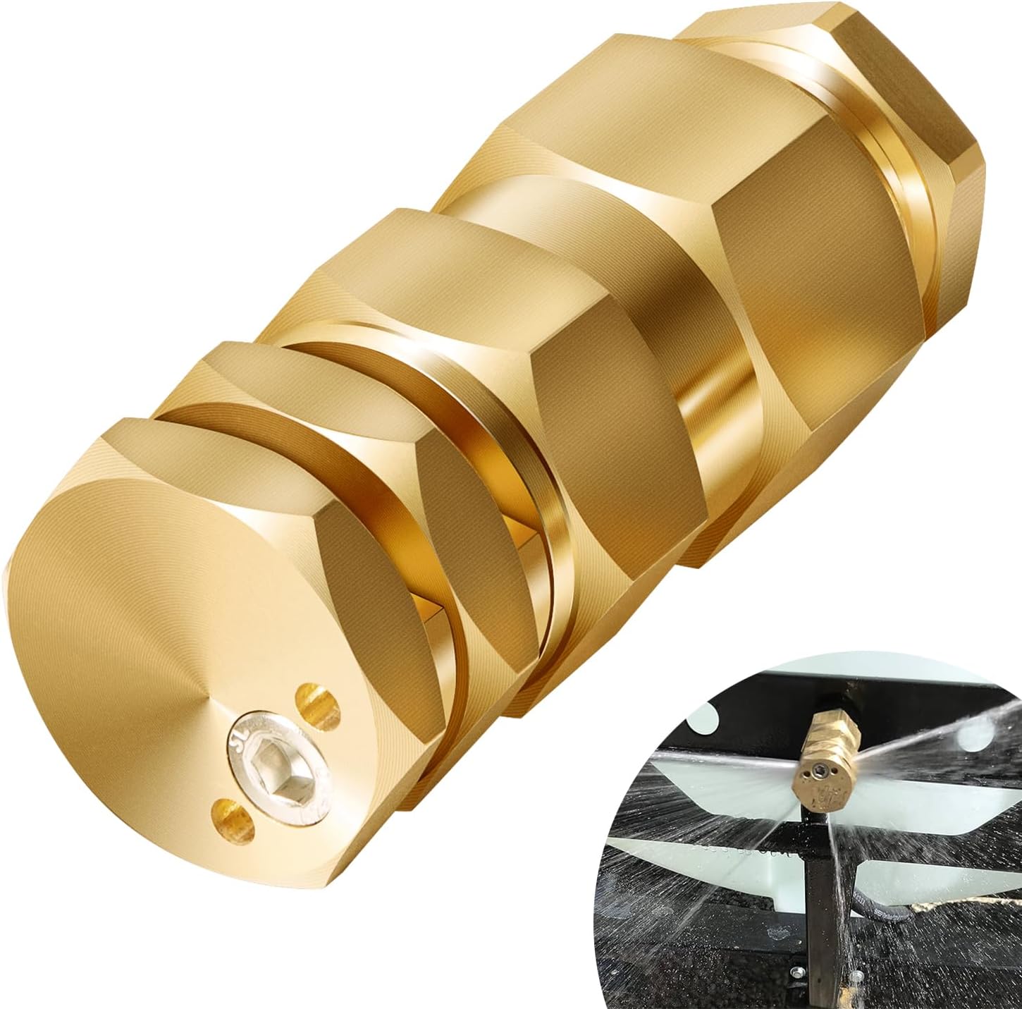 Brass 6541-01-CSK Half & Full Boomless Broadcast Nozzle