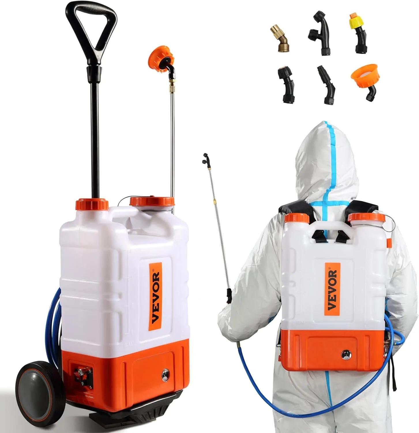 VEVOR 4 Gallon Battery Powered Backpack Sprayer