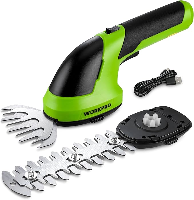 WORKPRO Cordless Grassย Hedge Shears