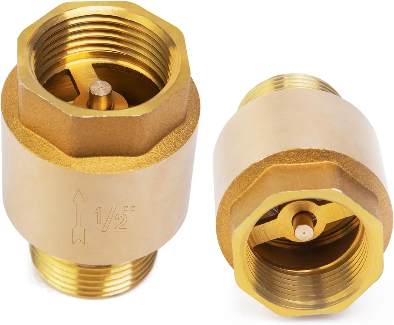 ChillWaves Brass In-Line Spring Check Valve