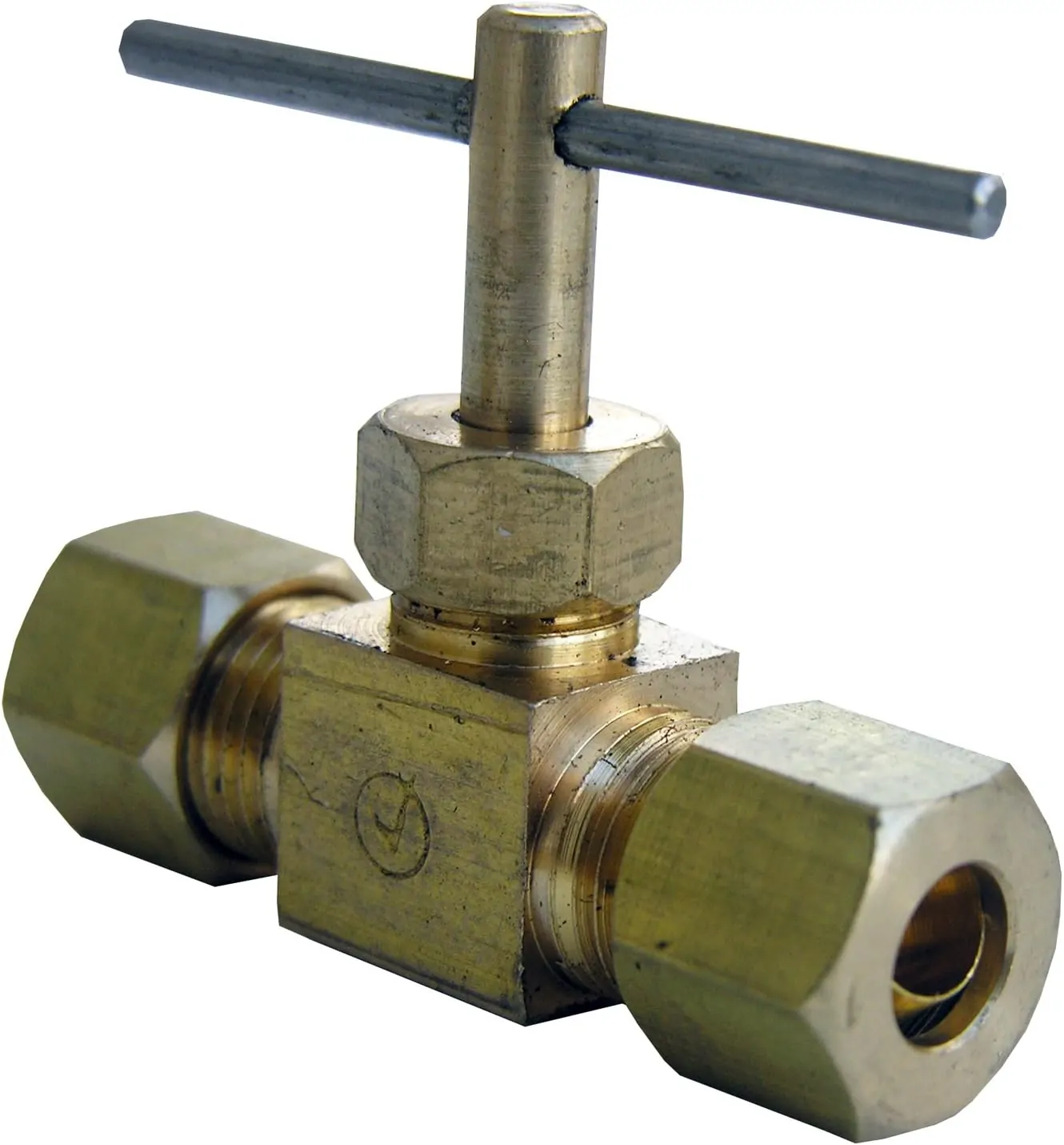 LASCO Compression Straight Brass Needle Valve