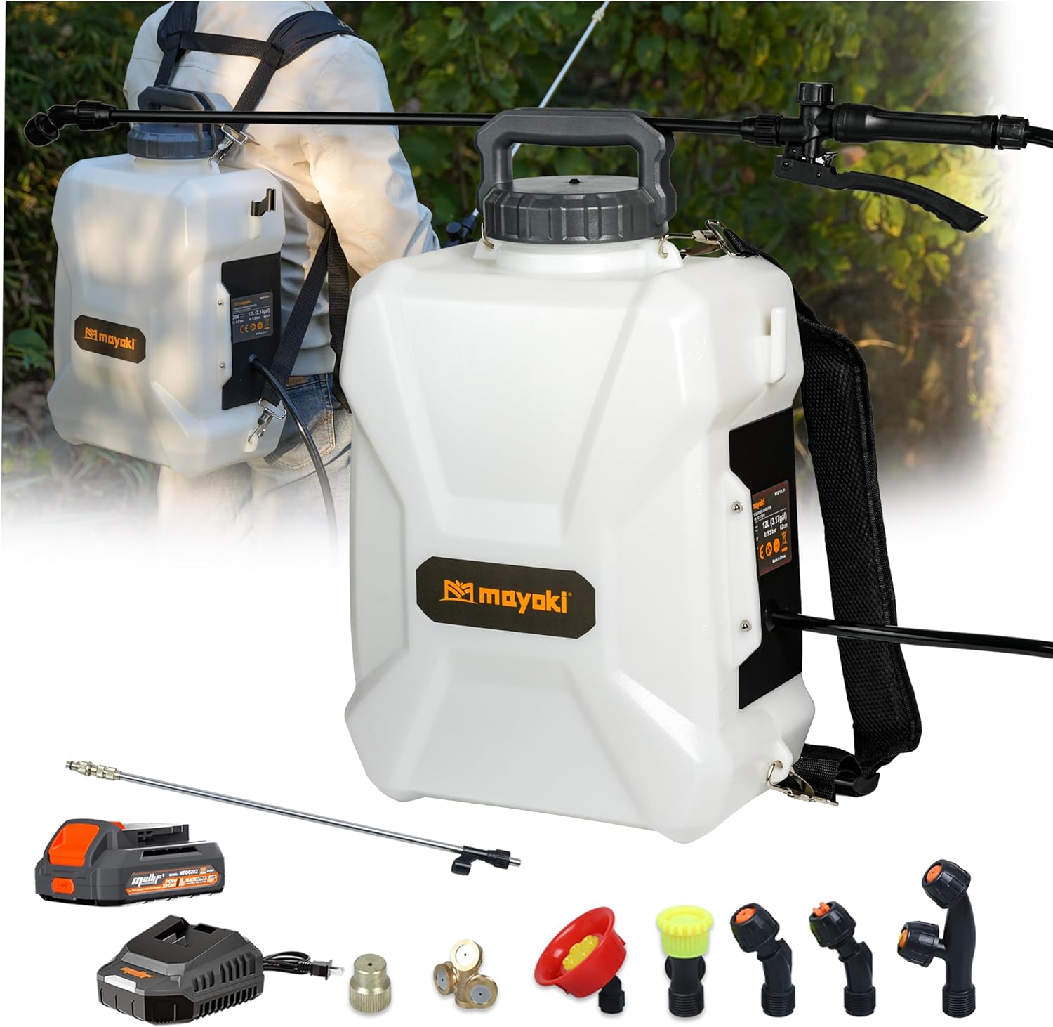 Mayoki 3Gallon Lawn Garden Sprayer