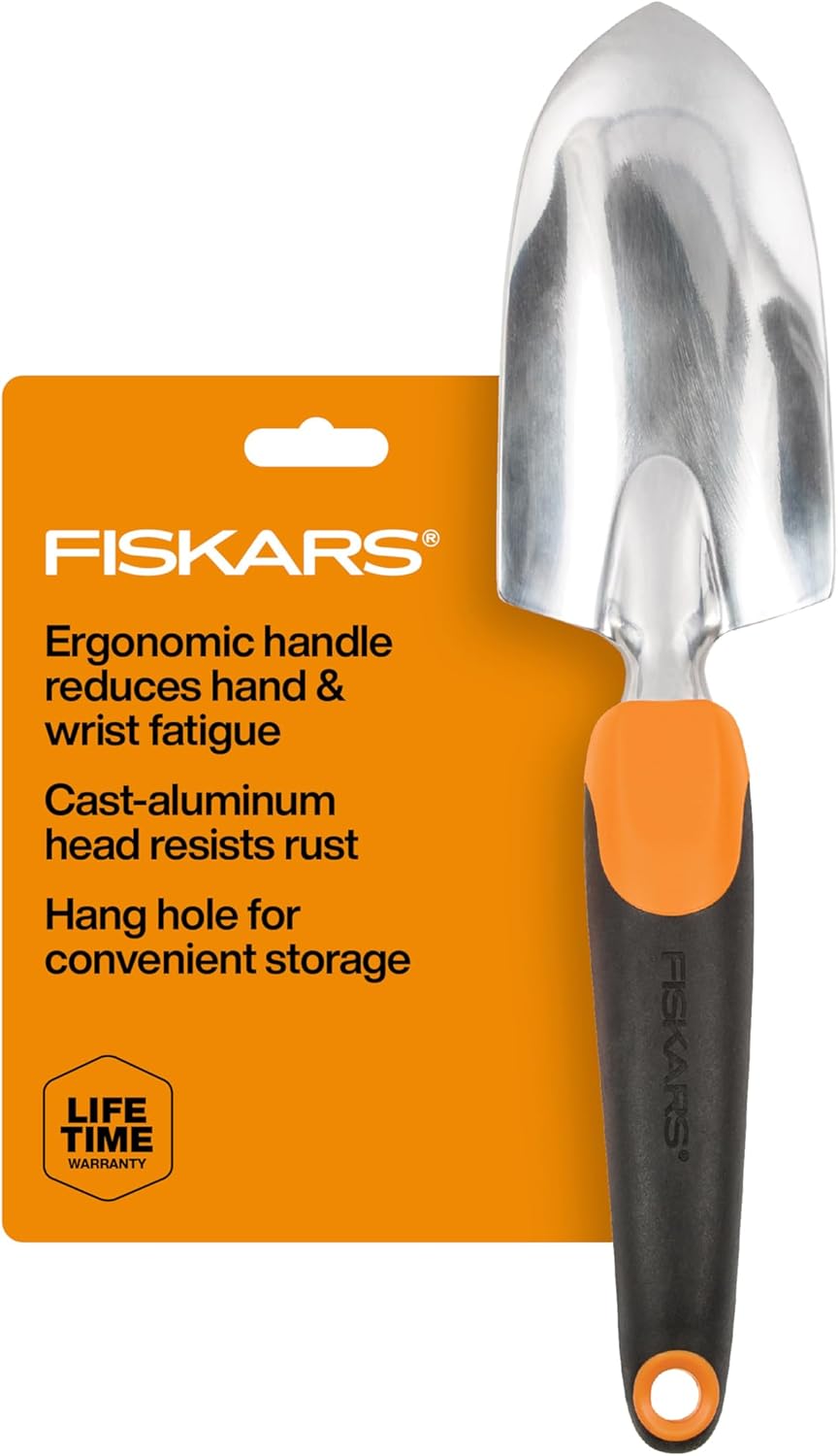 Fiskars Trowel, Heavy Duty Gardening Hand Tool