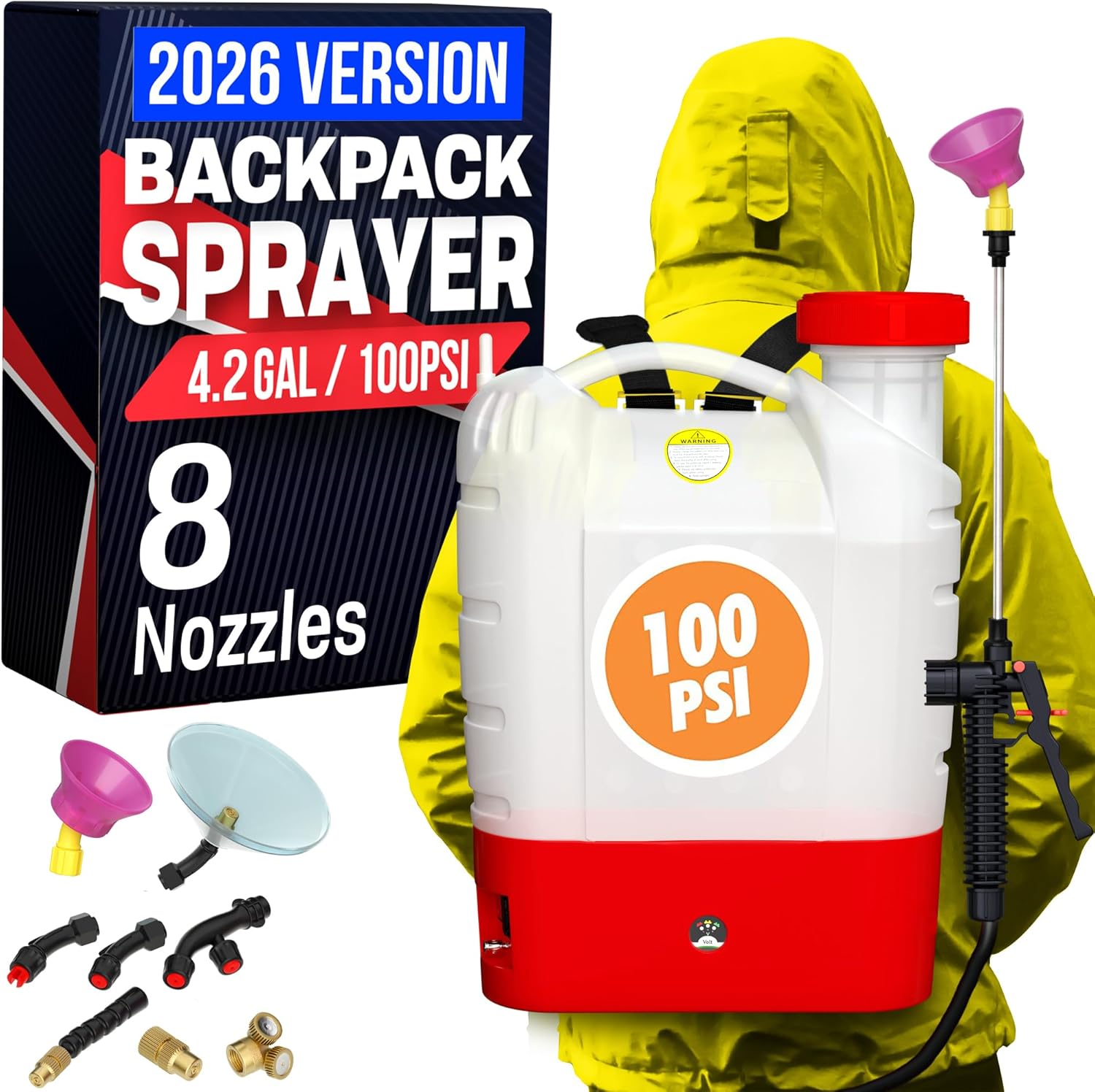 NPGLOBAL Battery Powered Backpack Sprayer