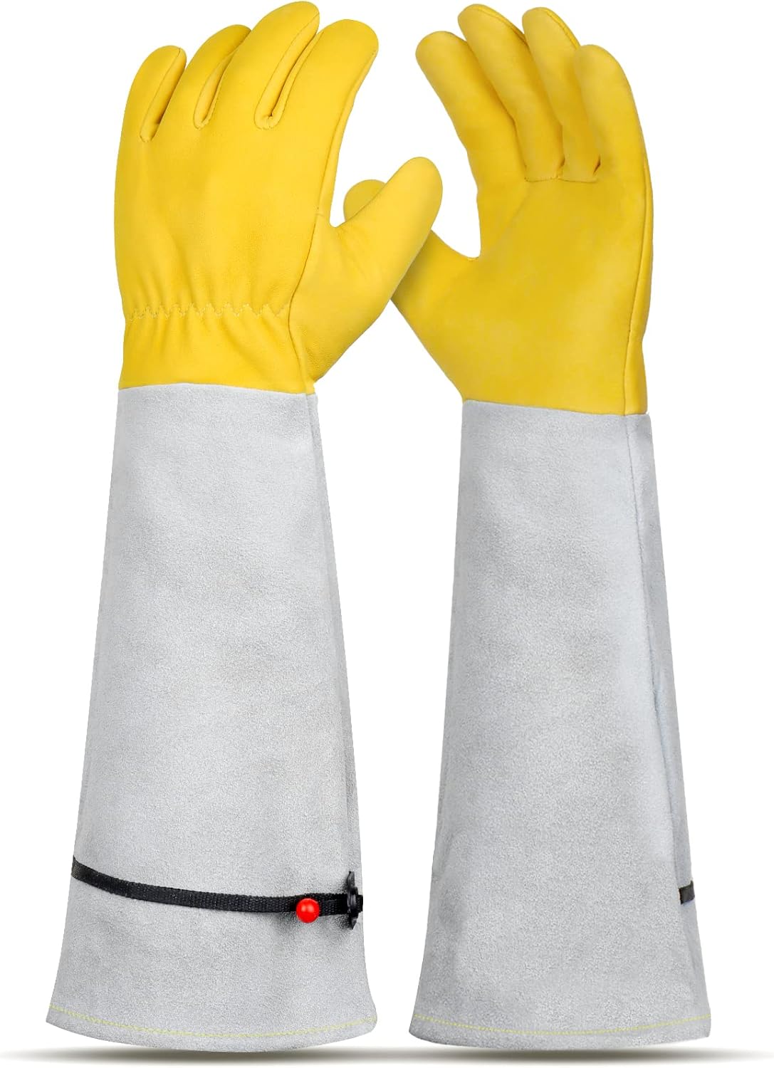 Supersfel Protective Leather Gardening Gloves