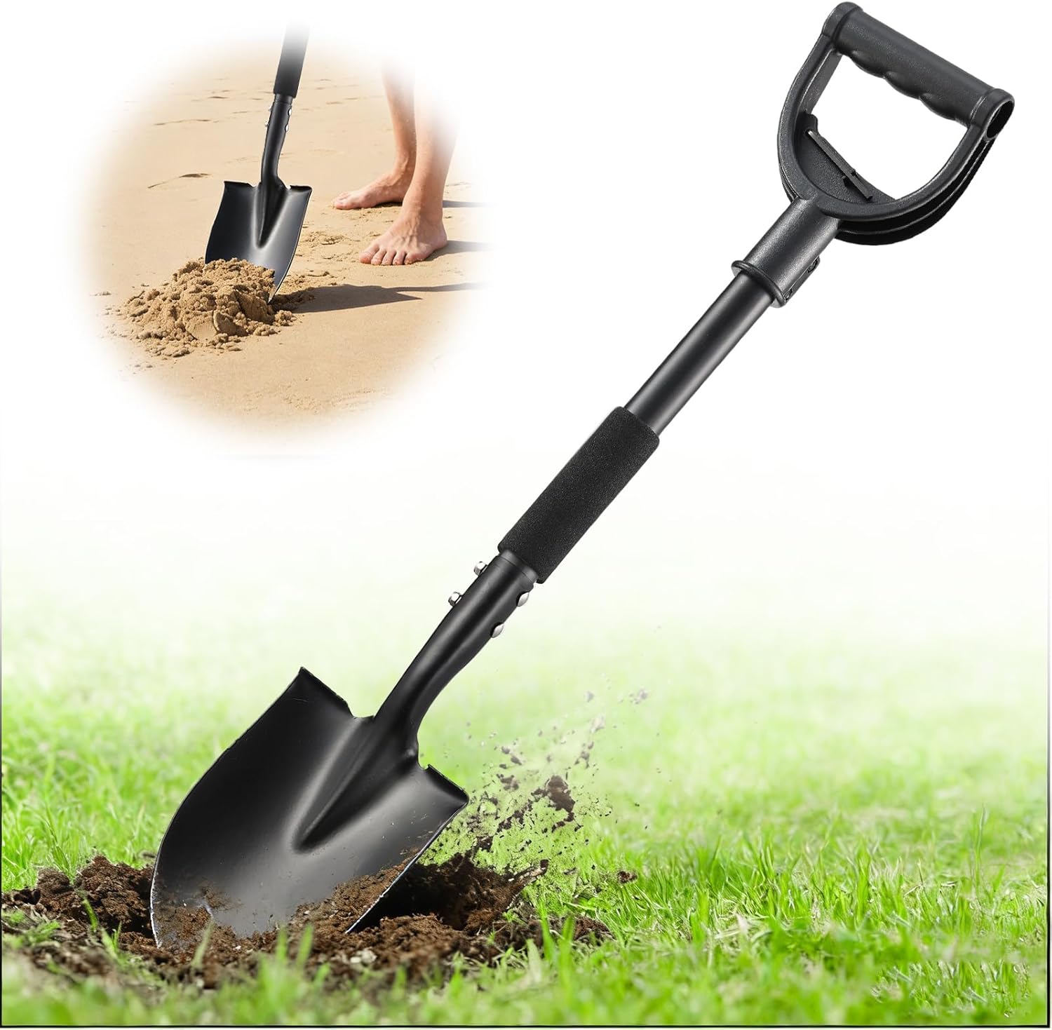 UIABOPZ Mini Spade Garden Shovels for Digging
