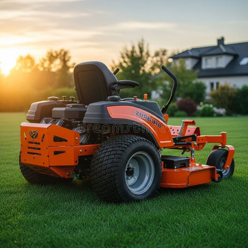 Zero-turn mower demonstrating tight turning