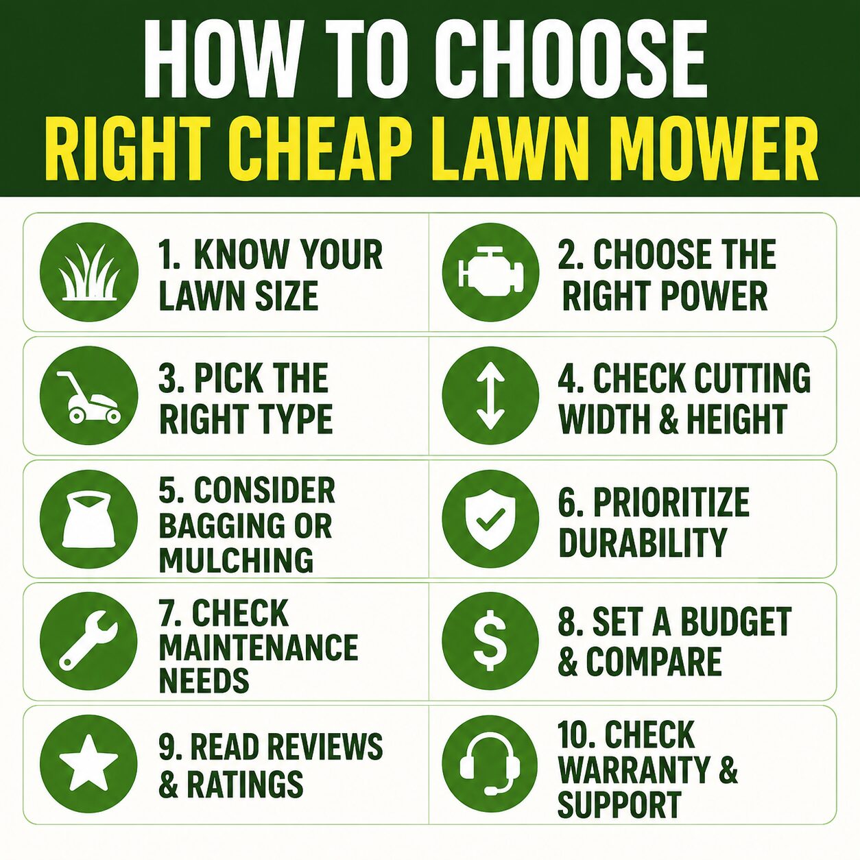 How to Choose Right Cheap Lawn Mower