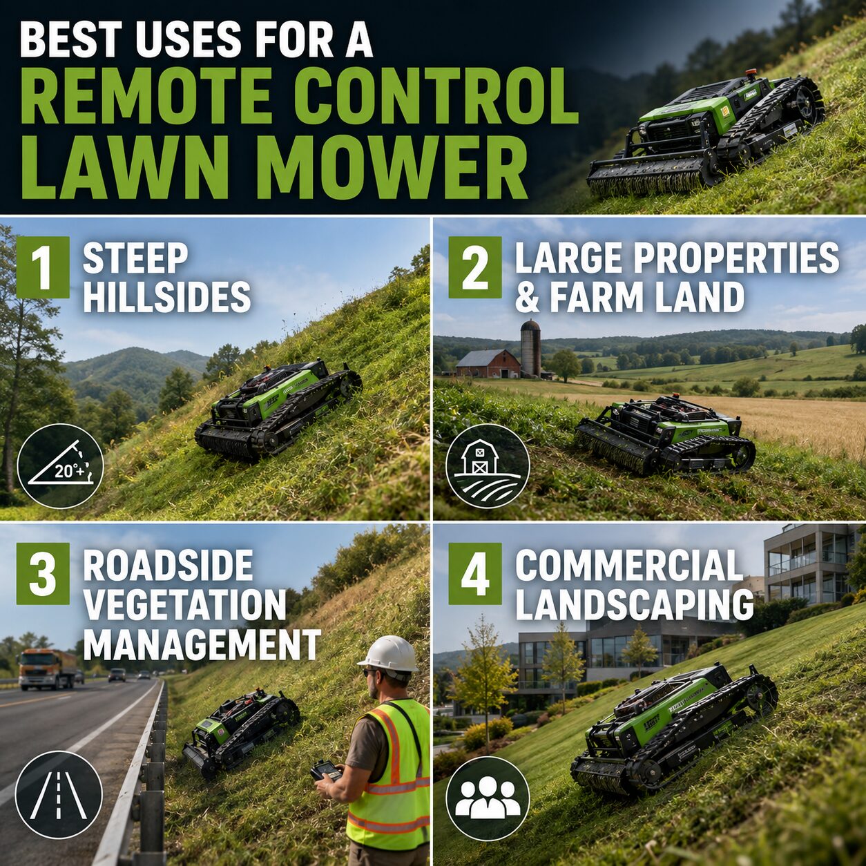 Best Uses for a Remote Control Lawn Mower