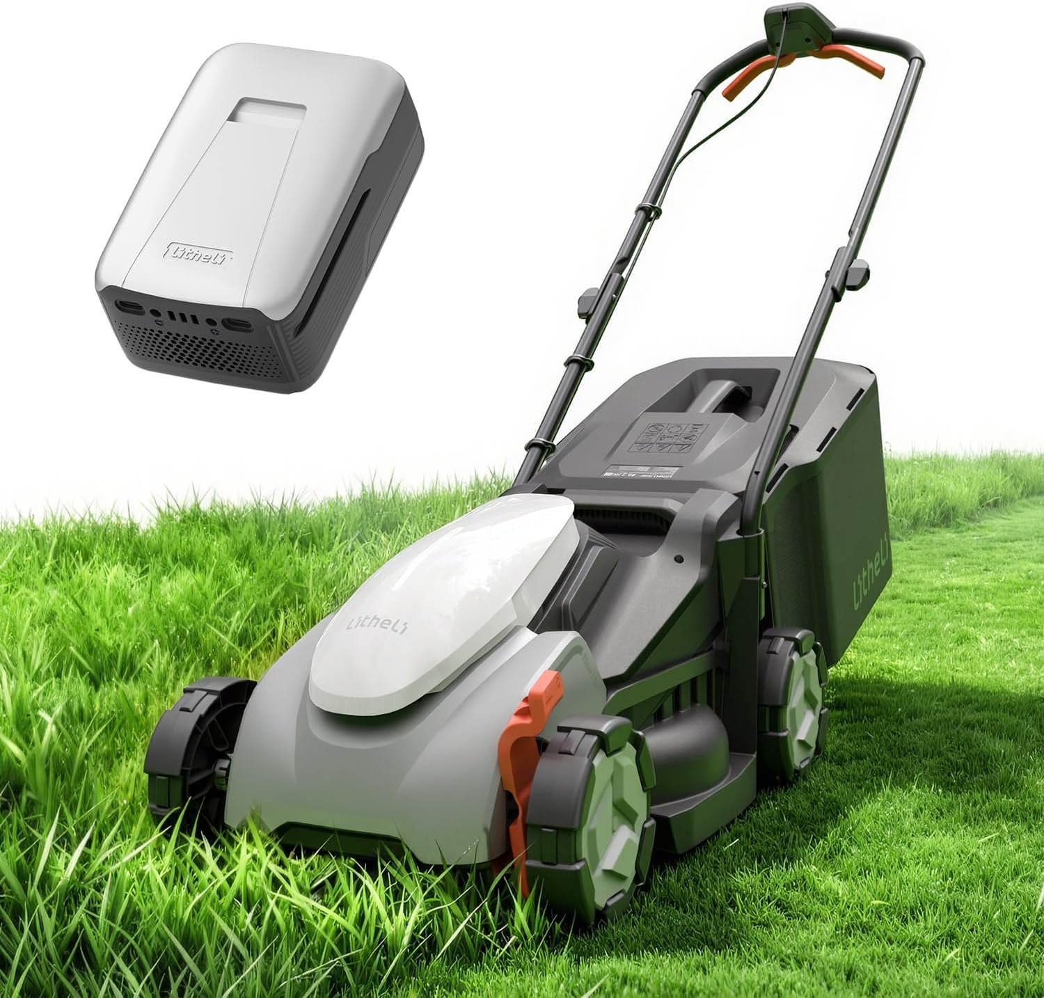 Litheli 14 Inch Cordless Lawn Mower