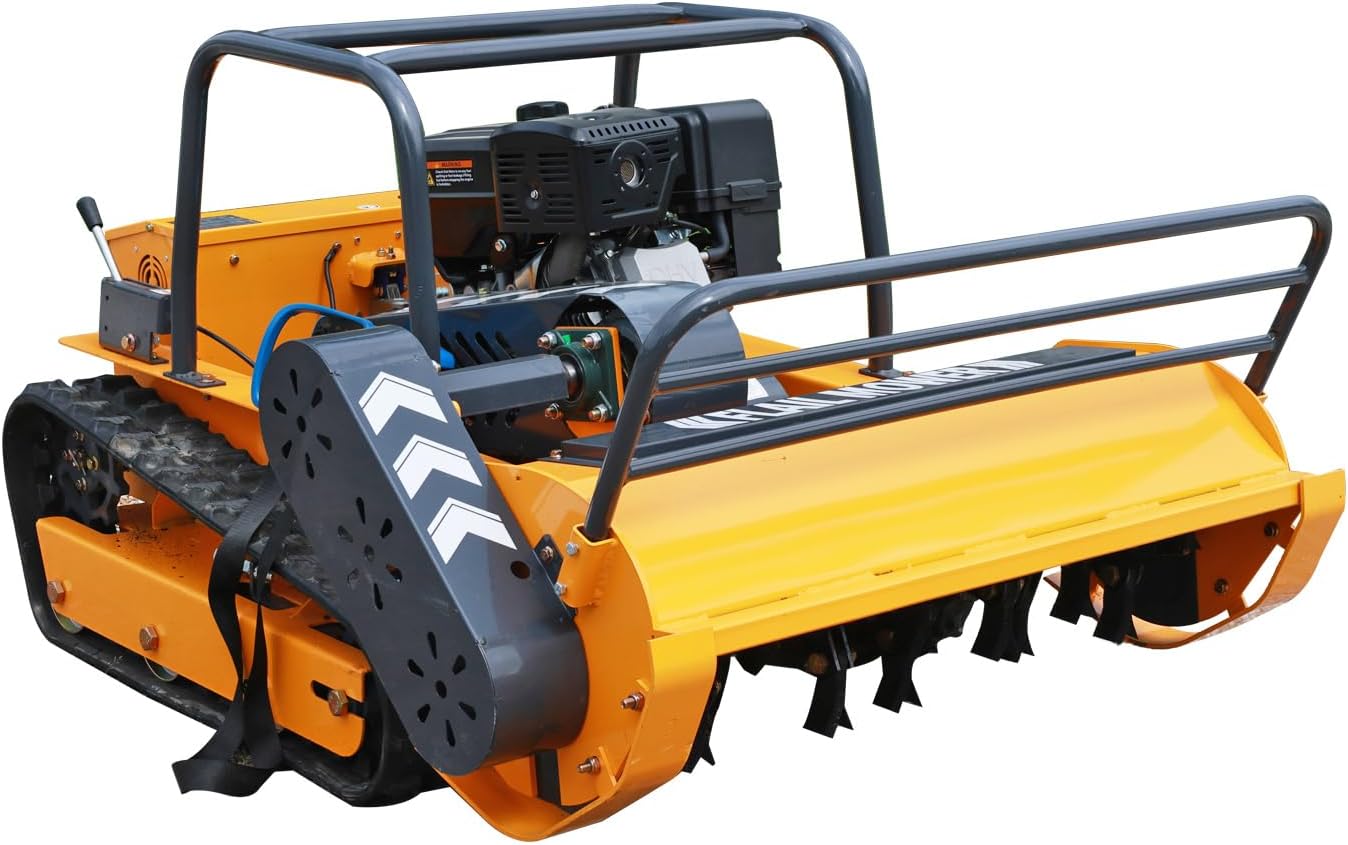 Remote Control Flail Gas-Electric Lawn Mower