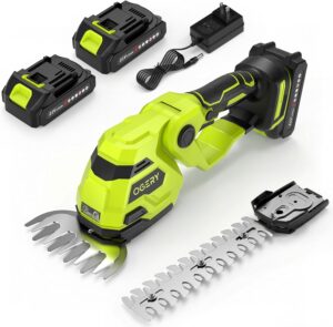 OGERY 21V Dual Batteries Hedge Trimmer