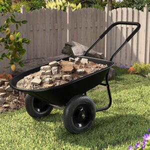 ARNOT Enlarged Wheelbarrow Garden Cart