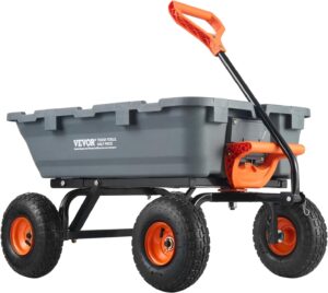 VEVOR 800lbs Poly Dump Garden Cart