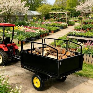 EliteEdge 750LB Capacity Heavy Duty Steel Dump Cart