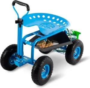 FURNDOOR Rolling Garden Stool Cart