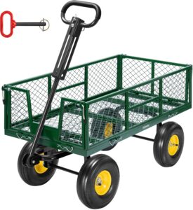 VIVOHOME Heavy Duty Steel Garden Cart