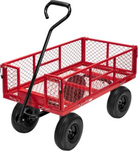 VIVOHOME Mesh Steel Garden Cart