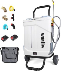 weeflos Battery Powered Electric Sprayer Wheeled Cart